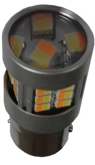 2 x BAY15d-30SMD Dual color Oranje-wit