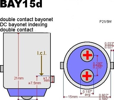 2 x BAY15d-30SMD Dual color Oranje-wit