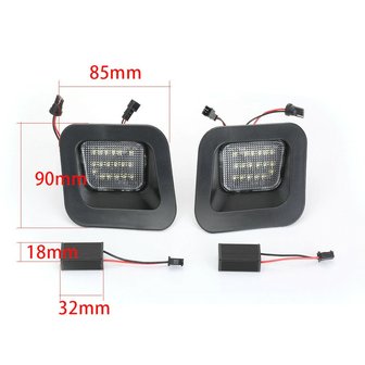 2x LED kentekenplaat-units Dodge Ram 1500 2500 3500 2003-2015