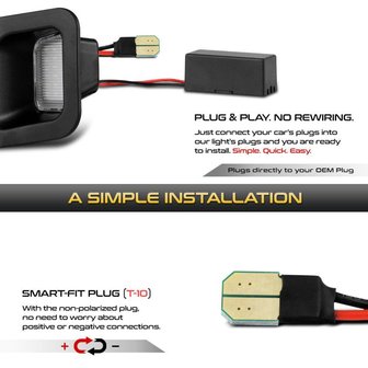 2x LED kentekenplaat-units Voor Dodge Ram 1500 2500 3500 2003-2015