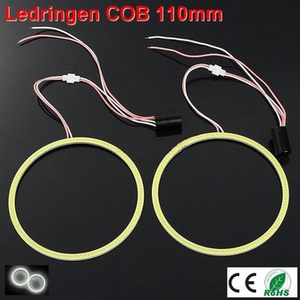 2 Ledringen COB 110mm Cool-wit