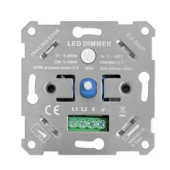 Led-dimmer inbouw 200watt