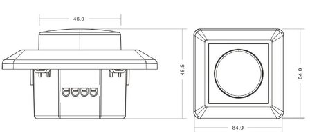 Led-dimmer inbouw 200watt