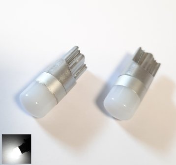 2x T10-1x 3030SMD 3dcover Wit (200 lumen)