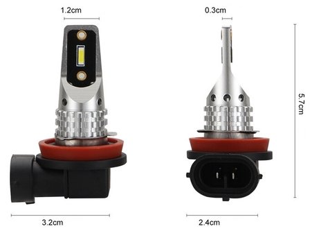 H11/H9/H8- set mistlampen CSP 1860 - 1700lumen