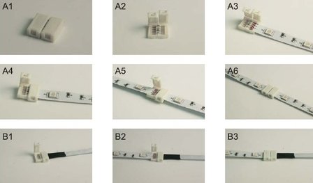 10x RGB LED Strip connector-verbinding