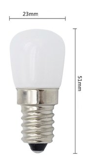 E14 Mini LED lamp 3w Warmwit koelkastlampje