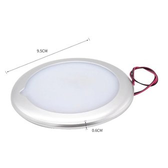 Touch Dimmer 95mm Led Lamp 12-24V Plafondlamp caravan/Camper warmwit