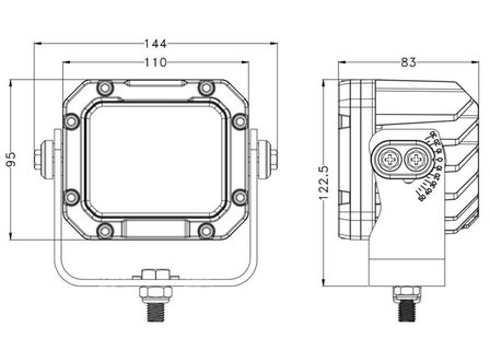 Heavy duty Industry 60w Led werklamp - 5100 lumen 