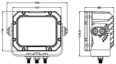 Heavy duty Industry 120w Led verstraler - 10200 lumen 