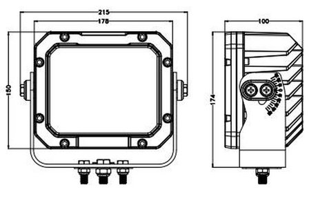 Heavy duty Industry 160w Led verstraler - 13600 lumen 