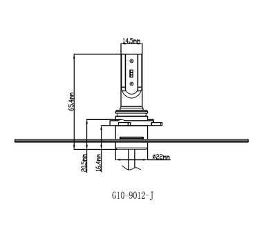 HIr2-9012 Set Led G10J koplampen set 12.000 lumen flex E-keur