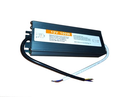 LED driver-voeding 12volt-100w waterproof IP67