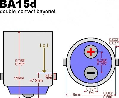 2 x BA15d-18x2835smd- Cool-Wit 10-30v Navigatie