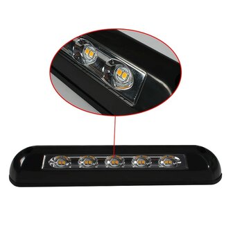 Buitenlamp LED 24cm 8watt zwart Warm-wit voor caravan / camper