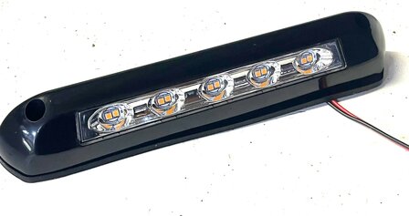 Buitenlamp LED 24cm 8watt zwart Warm-wit voor caravan / camper