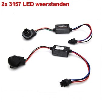 2 Decoders voor 12Volt 3157 ledlampen