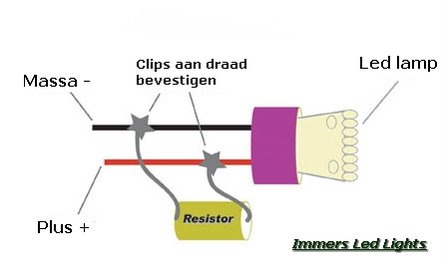 2 Resistors 25W 25 Ohm voor 12Volt LED lampen