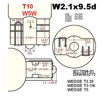 2x -T10 led lamp  met 6 x 5630smd  Wit 10 tot 36Volt