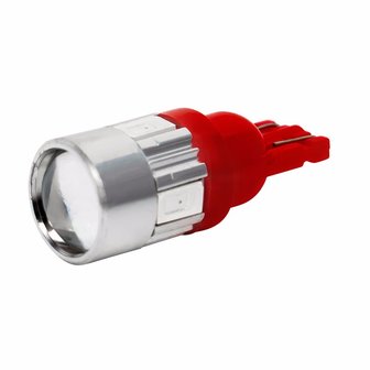 2x -T10 led lamp  met 6 x 5630smd  Rood 10 tot 36Volt