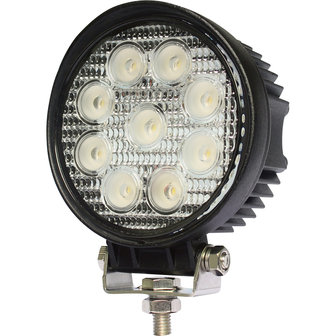 LED werklamp rond 27watt Lens: 60gr 2200lumen