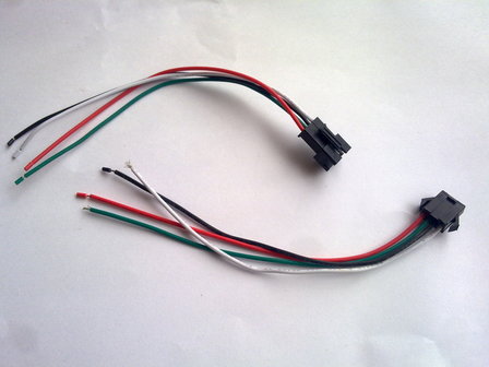 RGB LED Strip stekkerkabels 2x12cm