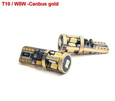 2x T10/W5W Canbus Gold 9smd  400lumen