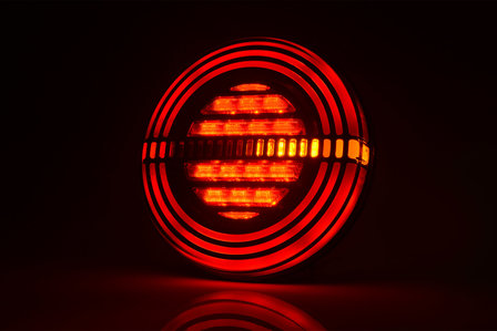 LED Neon Dynamisch Achterlicht hamburger model 12v/24v E9 keur
