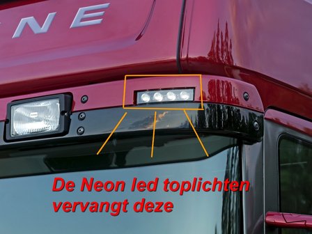 Scania Neon-Led toplicht Wit  E-keur