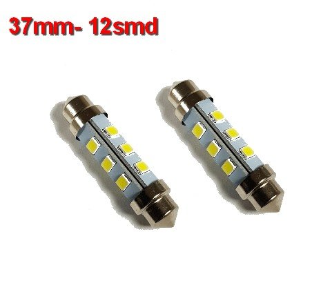 Buislampen 37mm 2835smd Cool-wit 10-40v