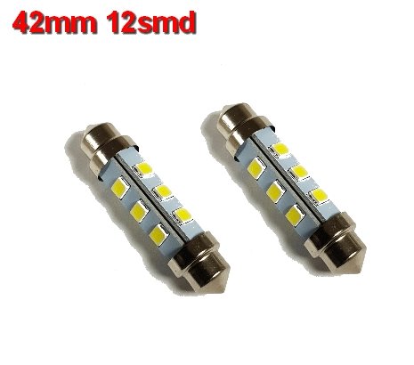 Buislampen 42mm 2835smd Warm-wit 10-40v