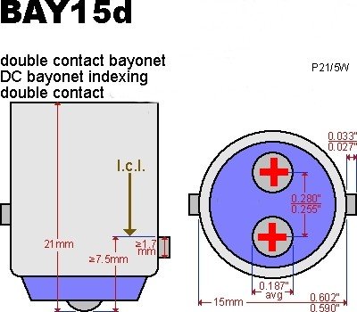 2 x BAY15d-30SMD Dual color Oranje-wit