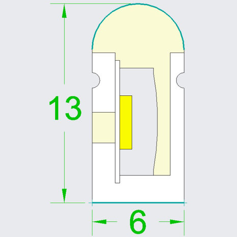 5Meter NEON LEDstrip Warm-wit 2835smd 50watt -IP65