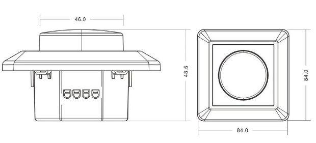 Led-dimmer inbouw 200watt