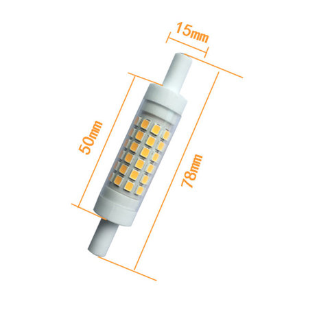 Led R7s Smart-line 78x16mm 5w (vervangt 50w) Cool-wit dimbaar