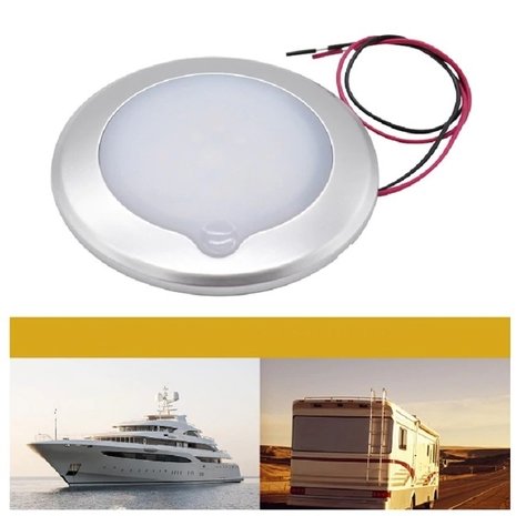 Touch Dimmer 95mm Led Lamp 12-24V Plafondlamp caravan/Camper warmwit