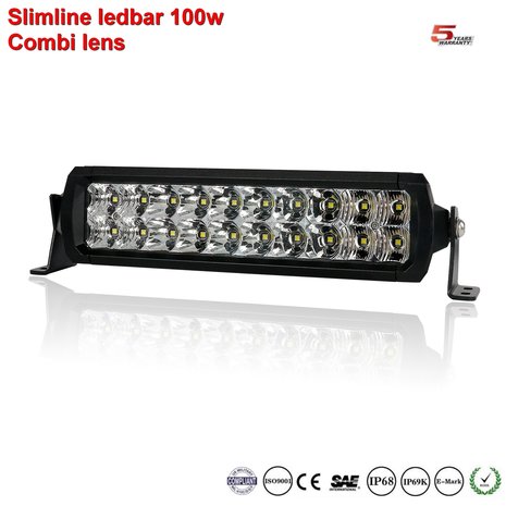 Extreme Slimline dual-row ledbar 10inch 100w 8.900 lumen