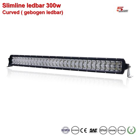 Extreme Slimline Curved ledbar 30inch Osram 300w 27.900lumen