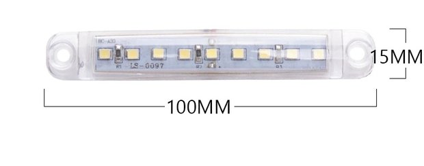 LED zijmarkering 9 led wit