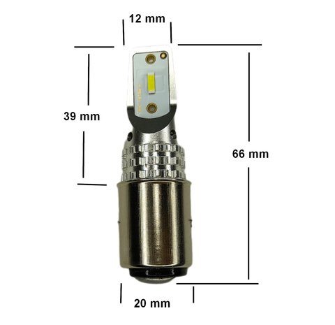 BA20D CSP 1860 - 1700lumen Dubbele functie