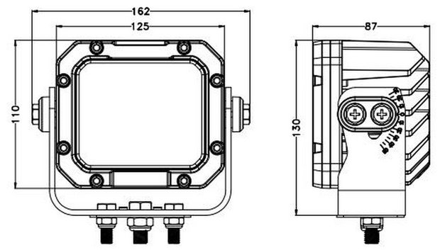 Heavy duty Industry 90w Led werklamp - 7650 lumen 