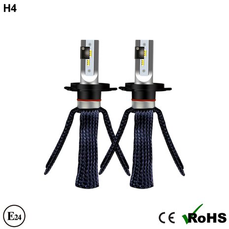 H4 Set Led G10J koplampen set 12.000 lumen flex E-keur