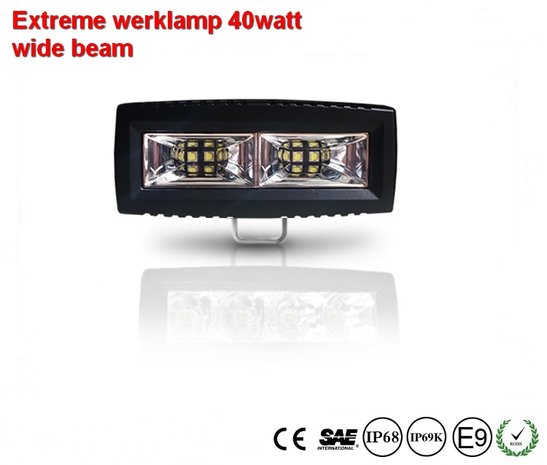 Extreme 4inch 40w LED-werklamp scene 120graden