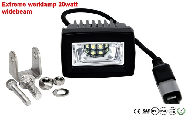 Extreme 2inch 20w LED-werklamp scene 120graden