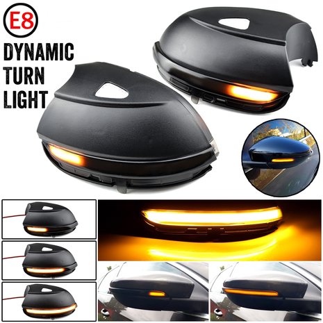 Dynamische LED richtingaanwijzers spiegel  VW Scirocco MK3 Passat B7 CC EOS New Beetle Jetta