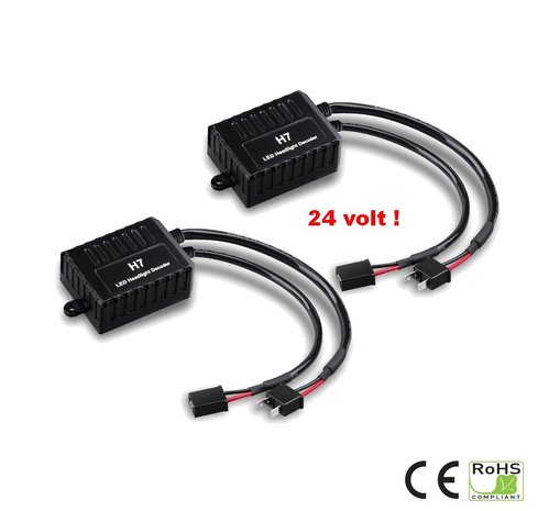 24Volt digitale decoders voor H7 ledlampen special voor trucks 24v