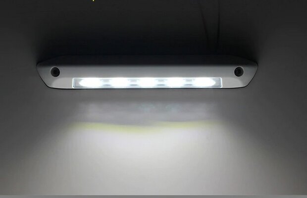 Buitenlamp LED 24cm 8watt zwart Warm-wit voor caravan / camper