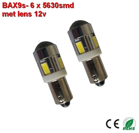 2x -bax9s-6-5630 SMD wit 320lumen