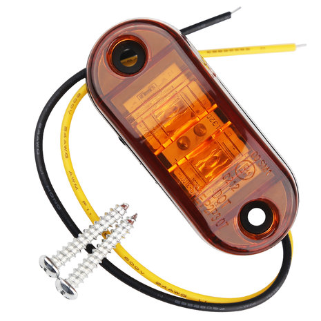 Led sidemarker contourverlichting 2led 12/24V oranje