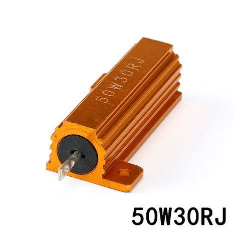 2 Resistors 50W 30 Ohm voor 24 volt